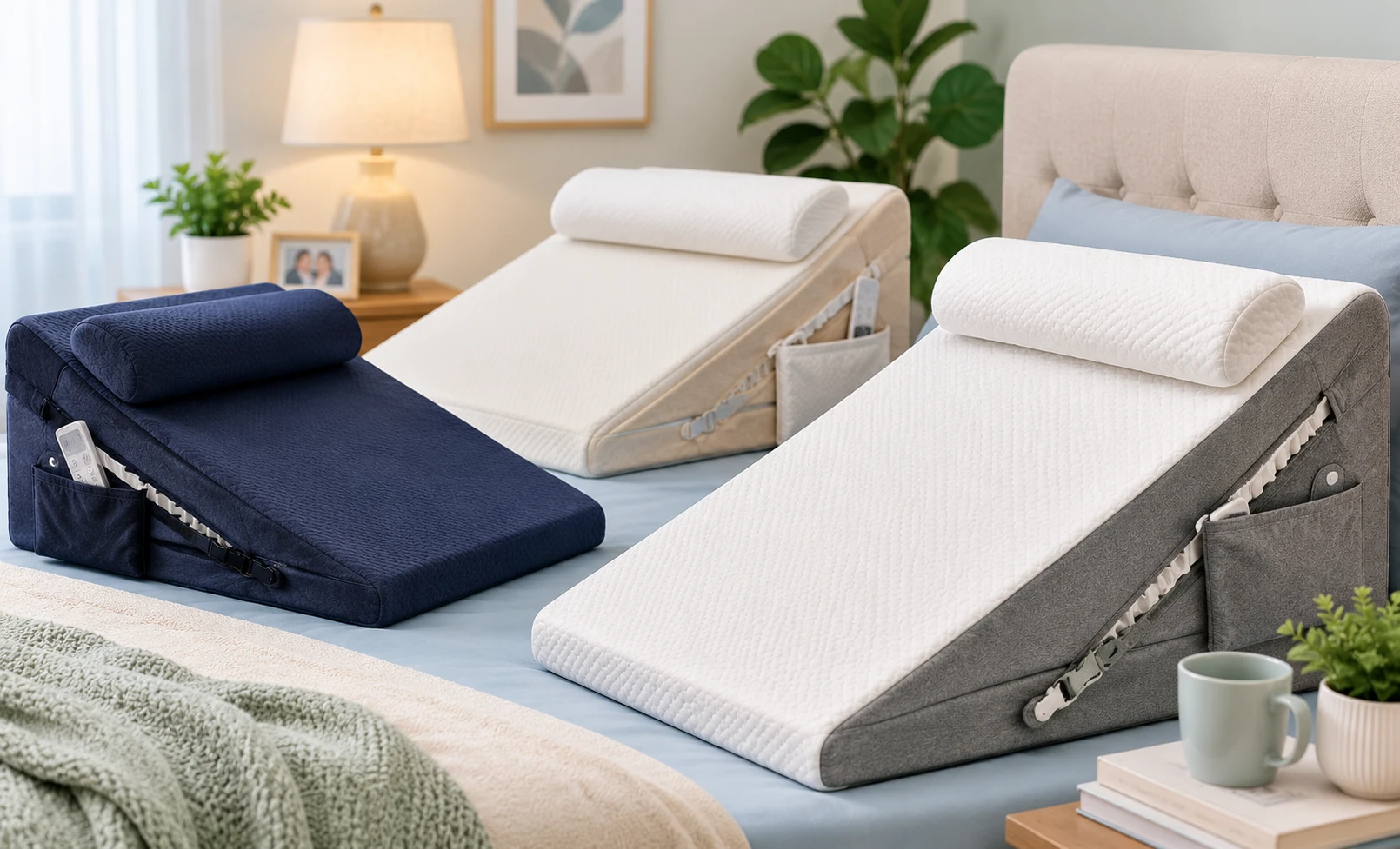 5 Best Adjustable Bed Wedge Pillows for Seniors (Reflux, Back Pain & Sleep Support)