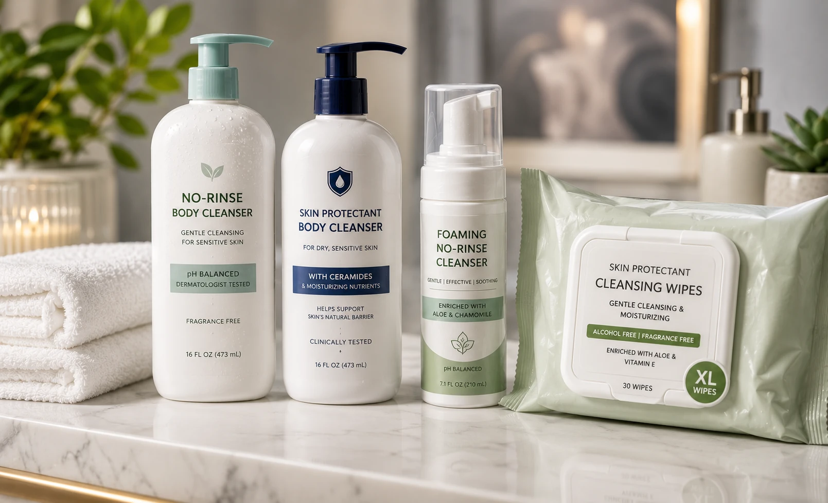 Best skin protectant cleansers for seniors 2026 — no-rinse foams and cleansing wipes compared