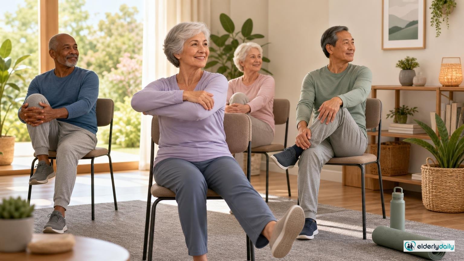 Chair Yoga for Arthritis in the Knees and Hips