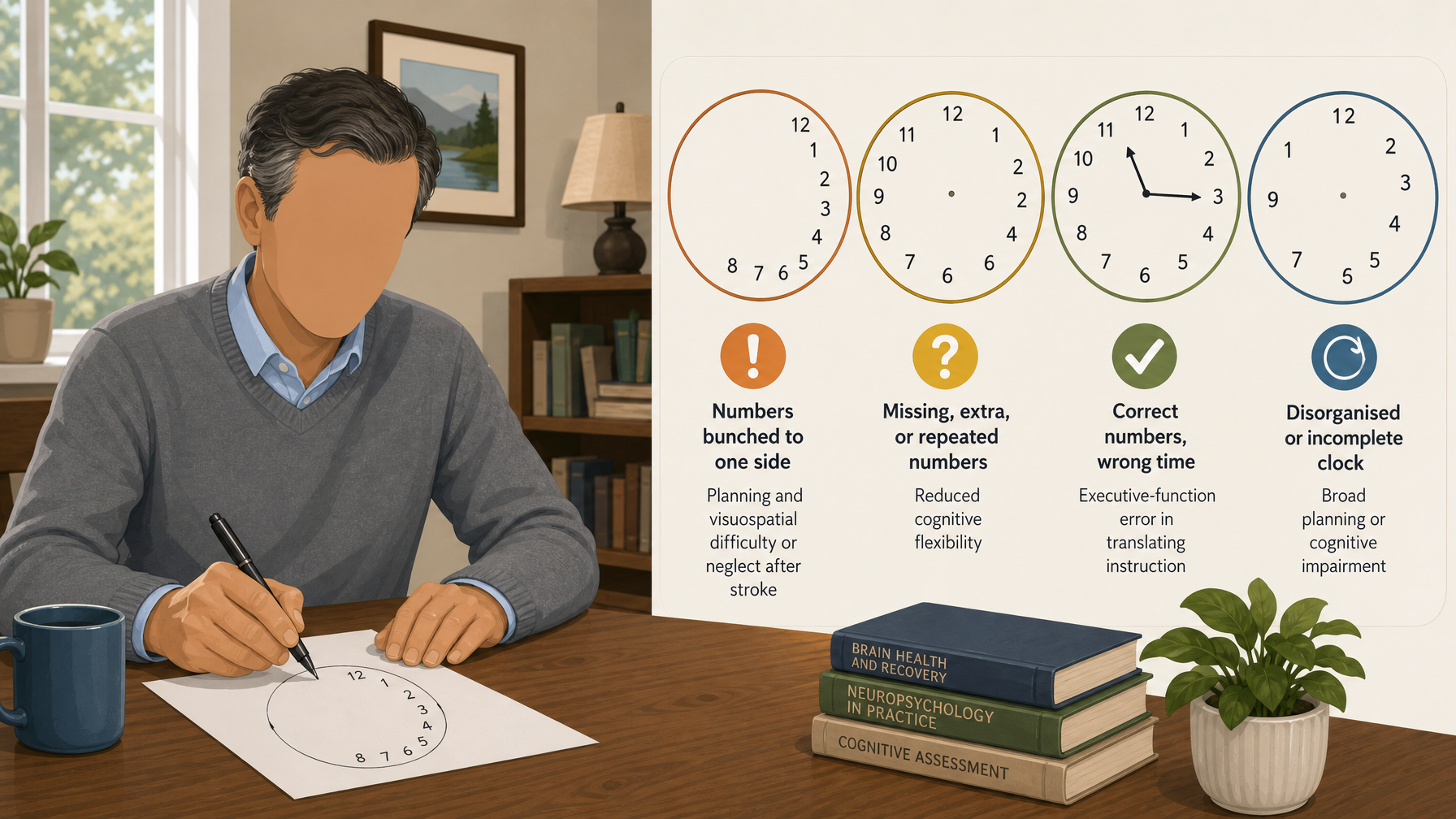 Illustration for The Clock Drawing Test for Dementia: What the drawing can reveal
