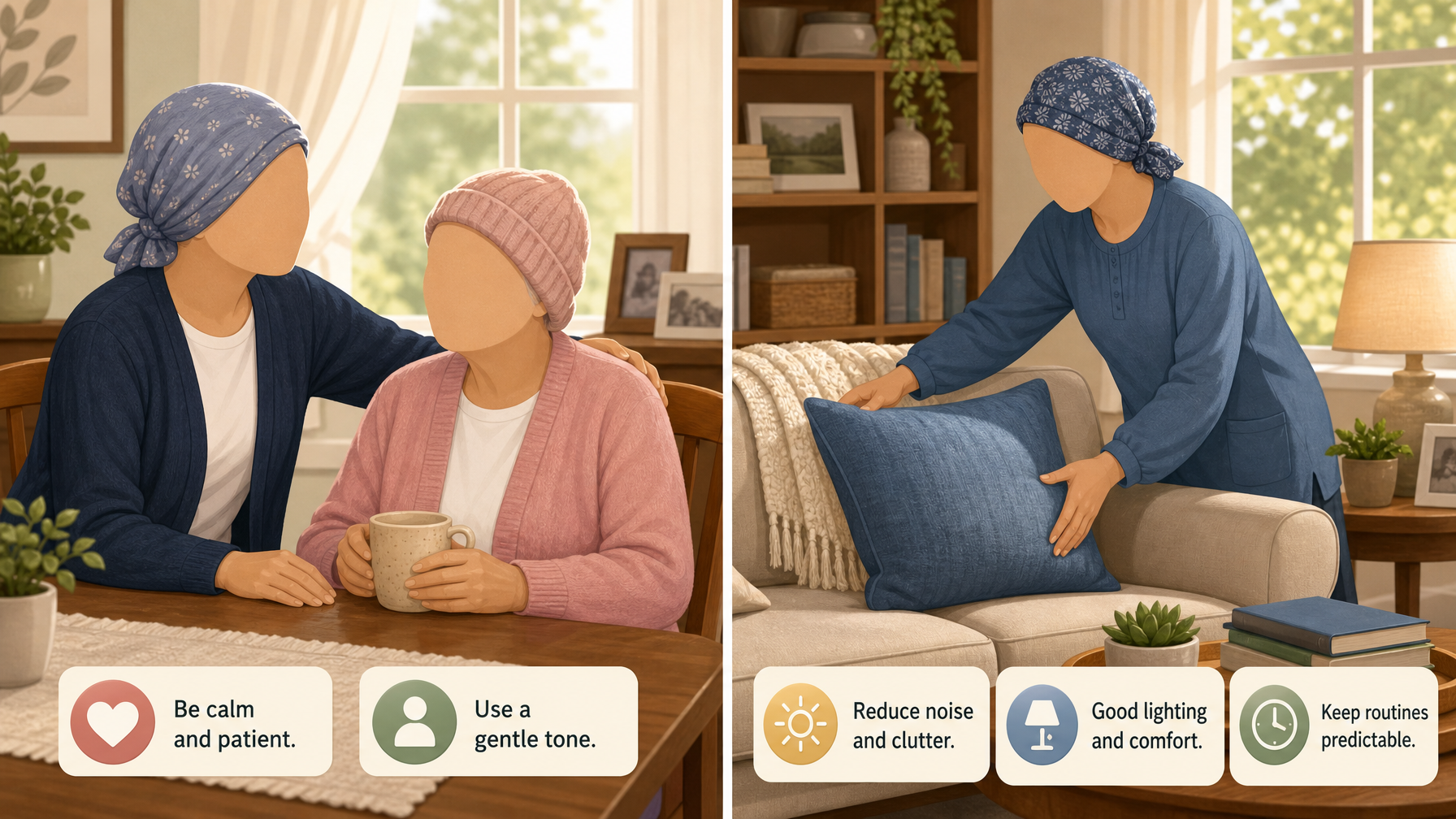 Illustration for Dementia Aggression: How to Handle It Safely: Preventing future episodes
