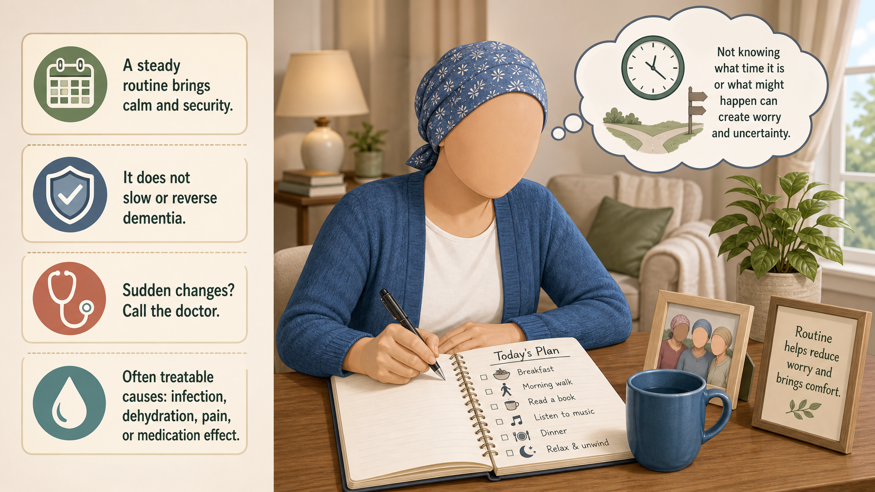 Illustration for A Dementia Daily Routine for Caregivers: Why routine is so powerful in dementia