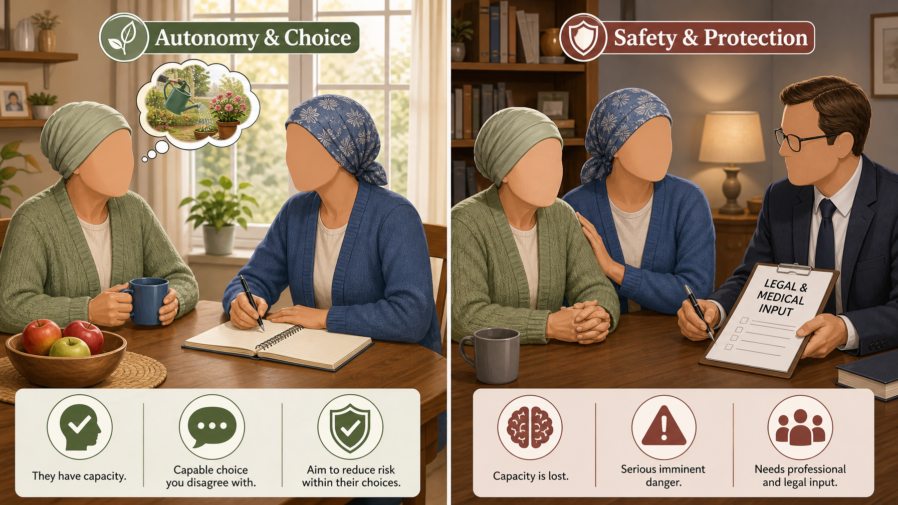 Illustration for When an Elderly Parent Refuses Help: What Actually Works: Respecting their right to choose