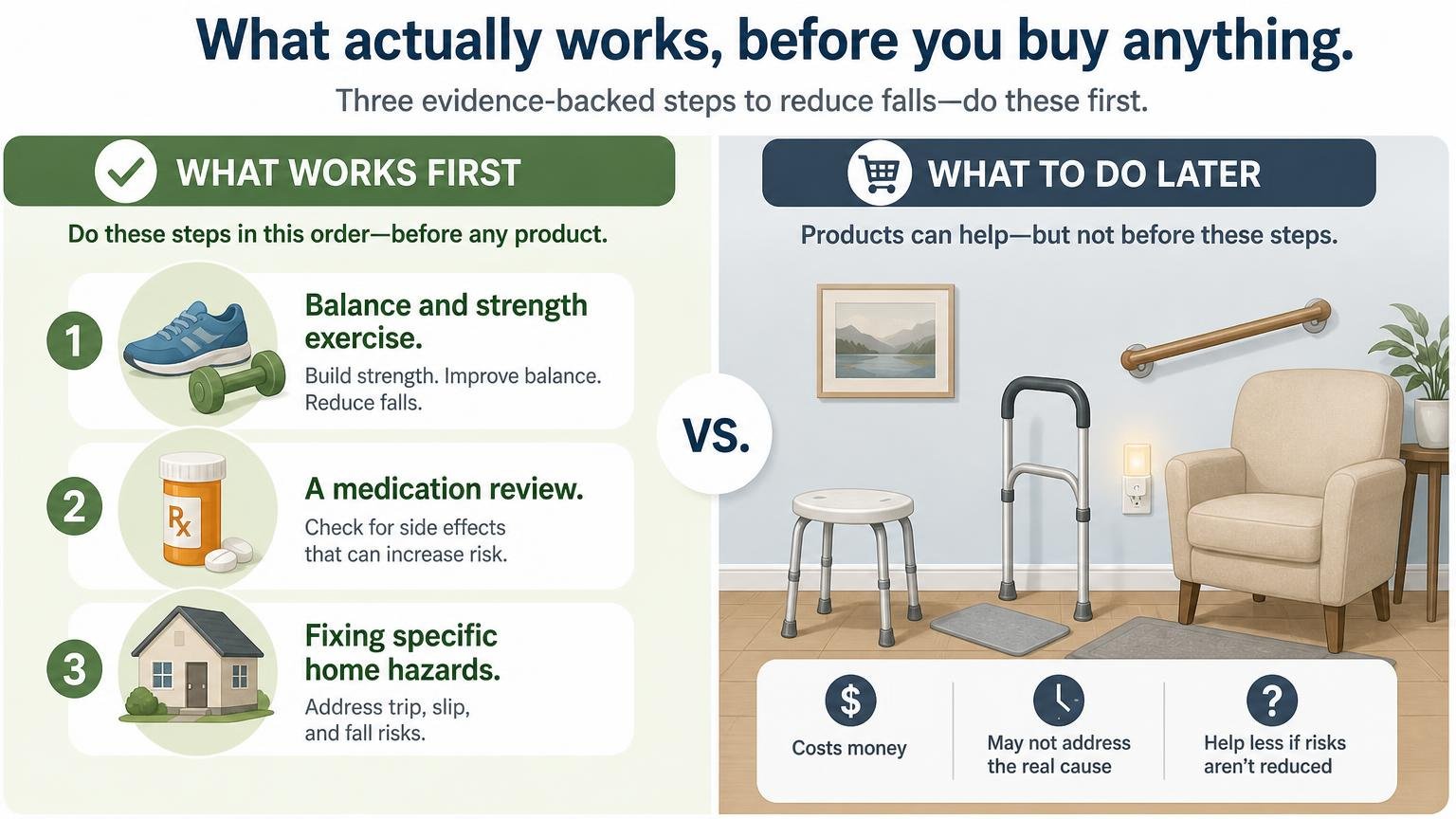Illustration for Fall Prevention Tips for Seniors: The Complete Home Checklist: What actually works, before you buy anything