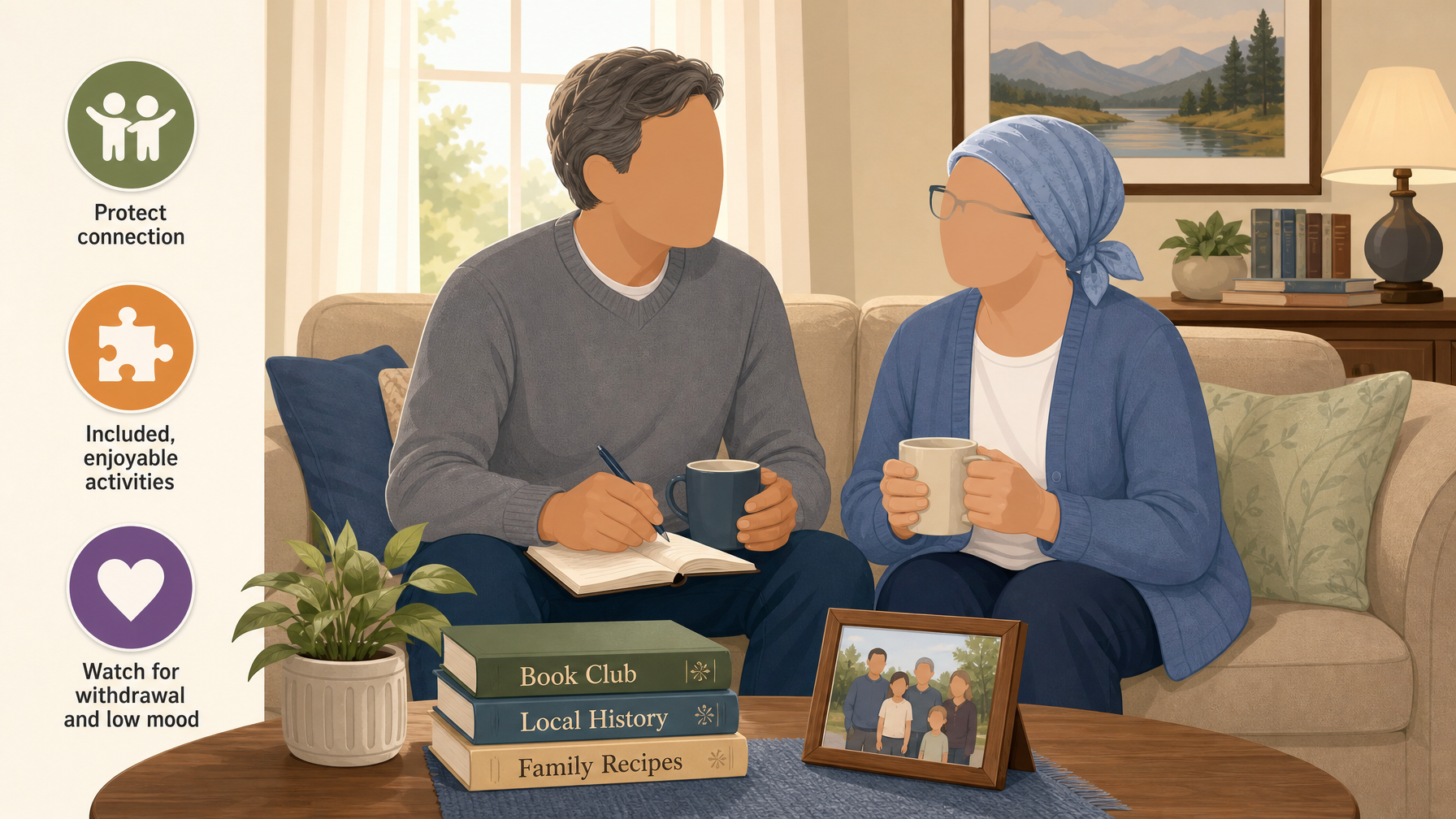 Illustration for Hearing and Vision Support at Home for Seniors: Protecting connection and getting checks