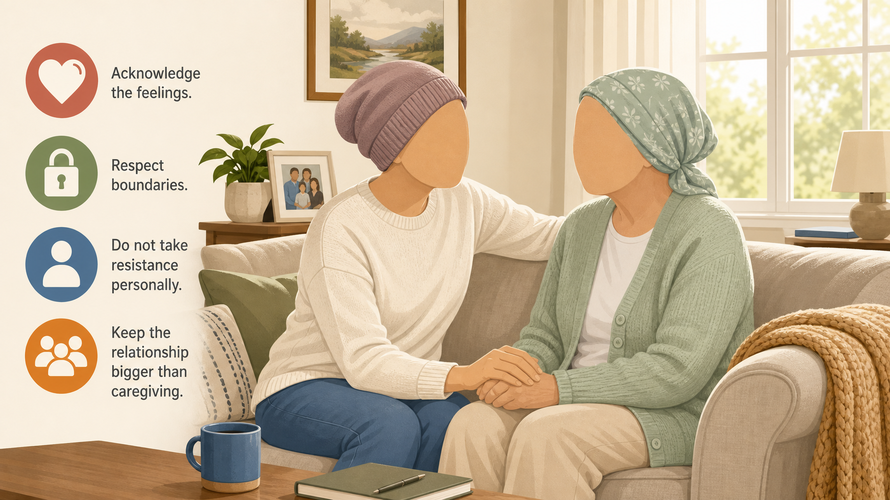 Illustration for Managing Incontinence in Elderly Parents: A Caregiver’s Guide: The emotional side and role reversal