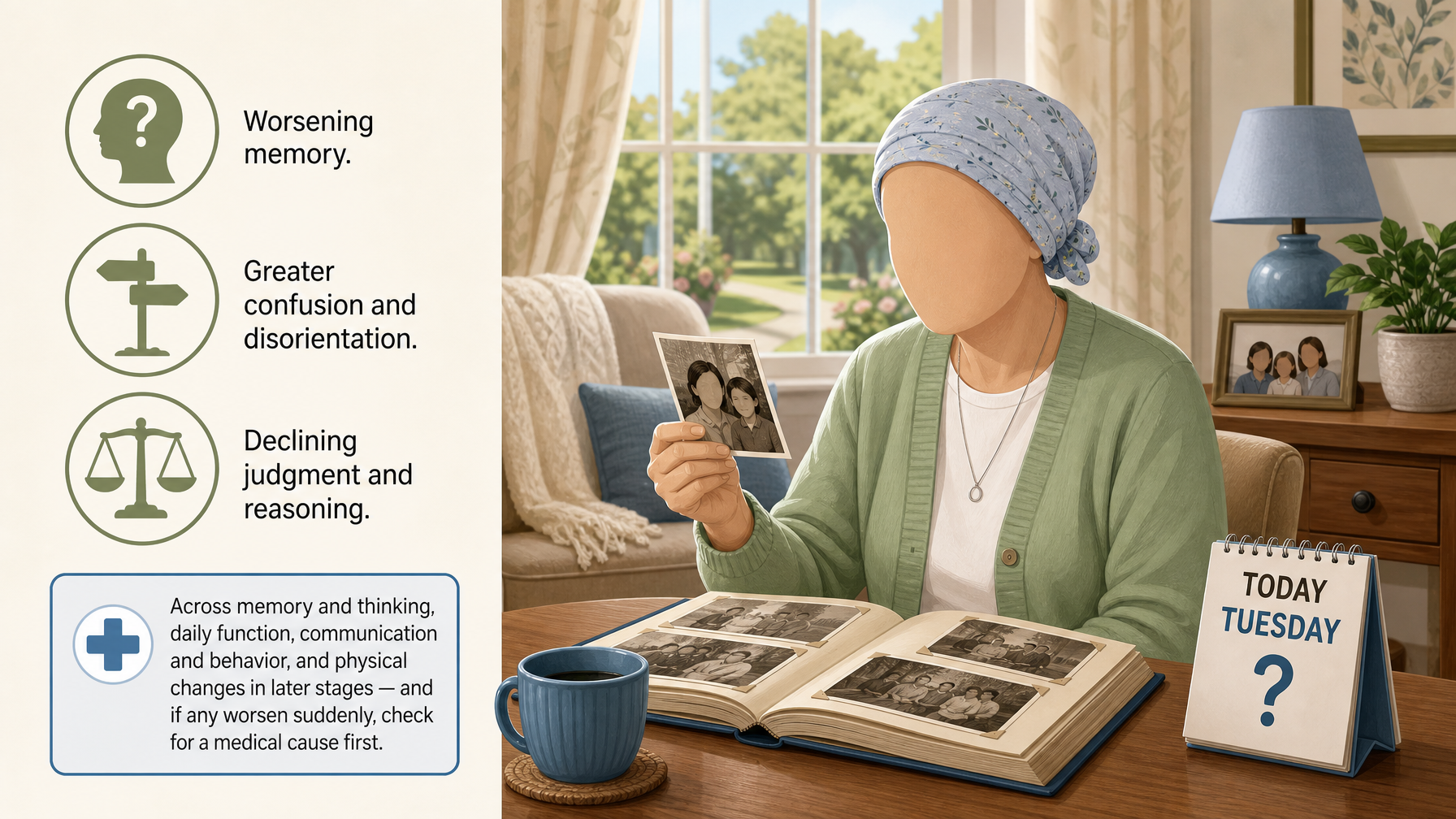 Illustration for Signs Dementia Is Getting Worse: Memory, thinking, and orientation