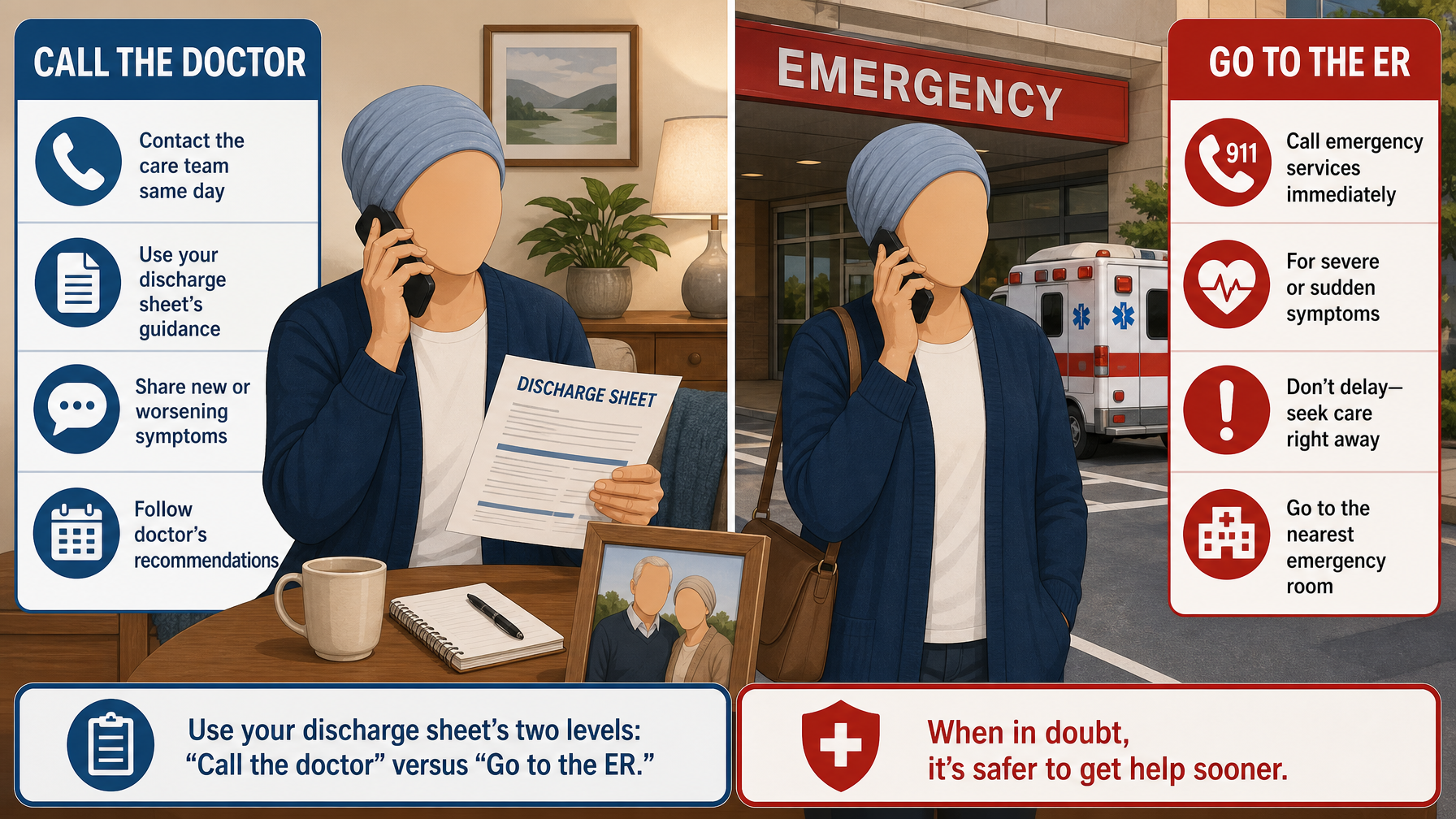Illustration for Signs an Elderly Parent Is Not Recovering Properly: What to do when you spot a warning sign