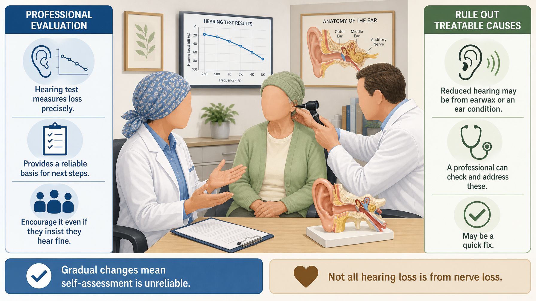 Illustration for Signs Hearing Loss Is Getting Worse in Seniors: What to do about worsening hearing