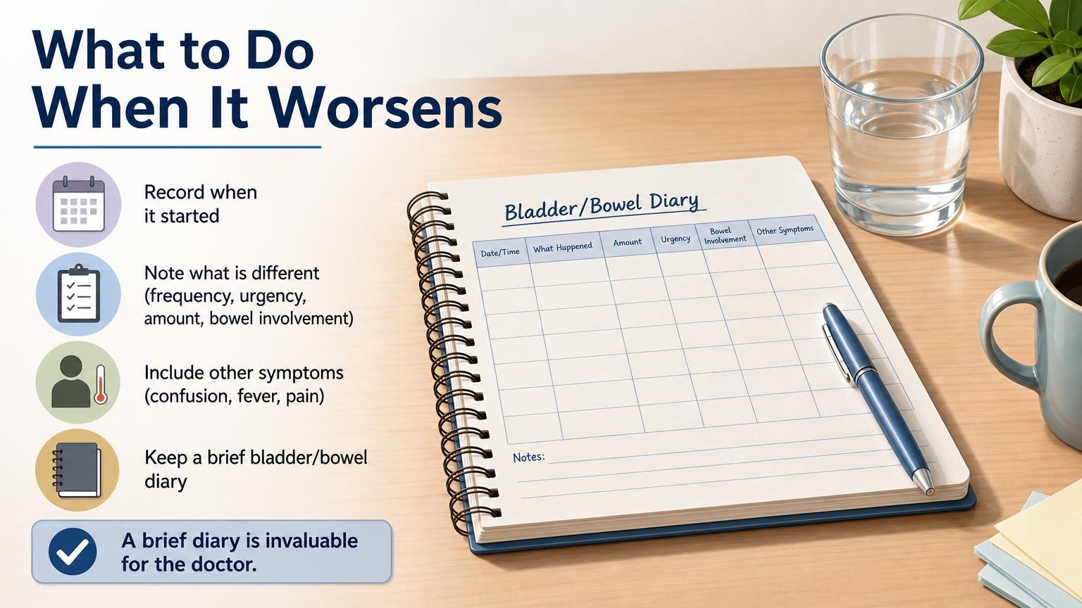 Illustration for Signs Incontinence Is Getting Worse in Seniors: What to do when it worsens