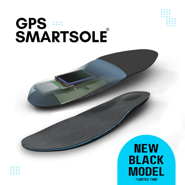GPS SmartSole hidden GPS tracking shoe insole for seniors with dementia who remove wearable trackers