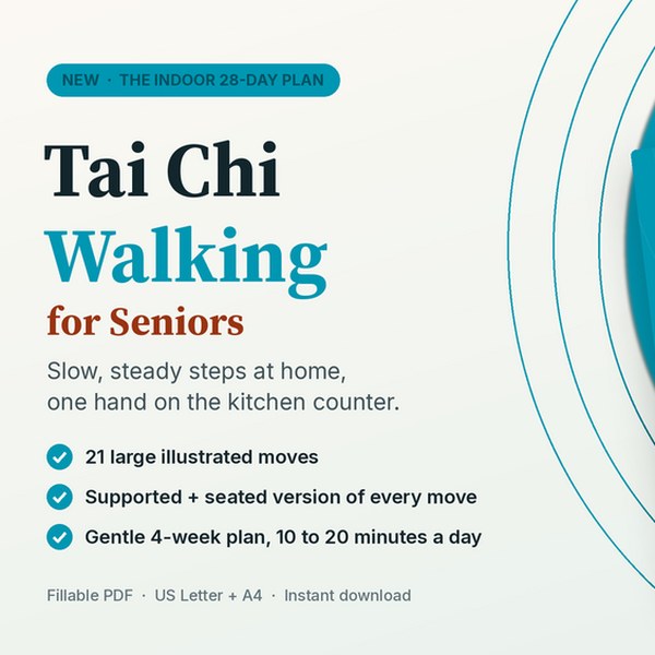 Tai Chi Walking for Seniors: The Indoor 28-Day Plan