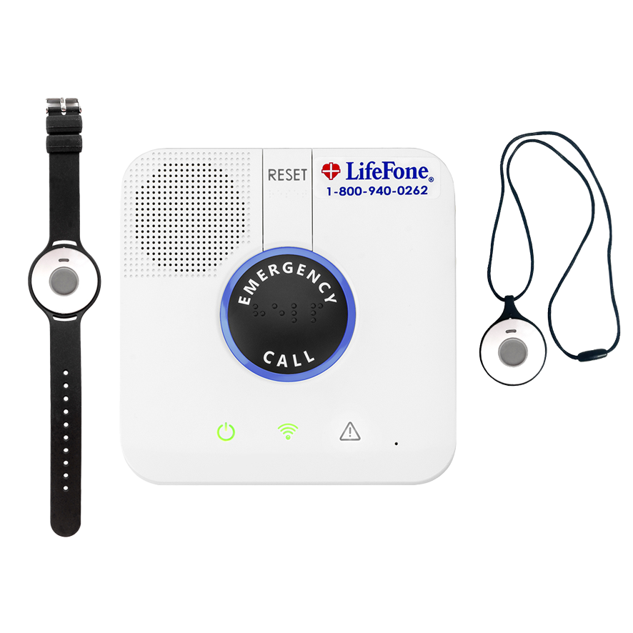 LifeFone At-Home Landline base station and help button
