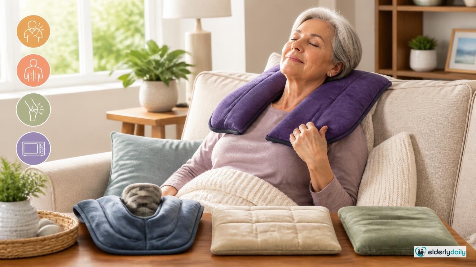 Illustrated review cover — Best Microwavable Heating Pads
