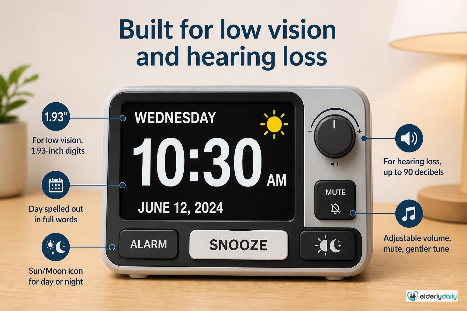 Illustration for ORKA Talking Clock Review: Best for Voice & Low Vision (2026): Built for low vision and hearing loss