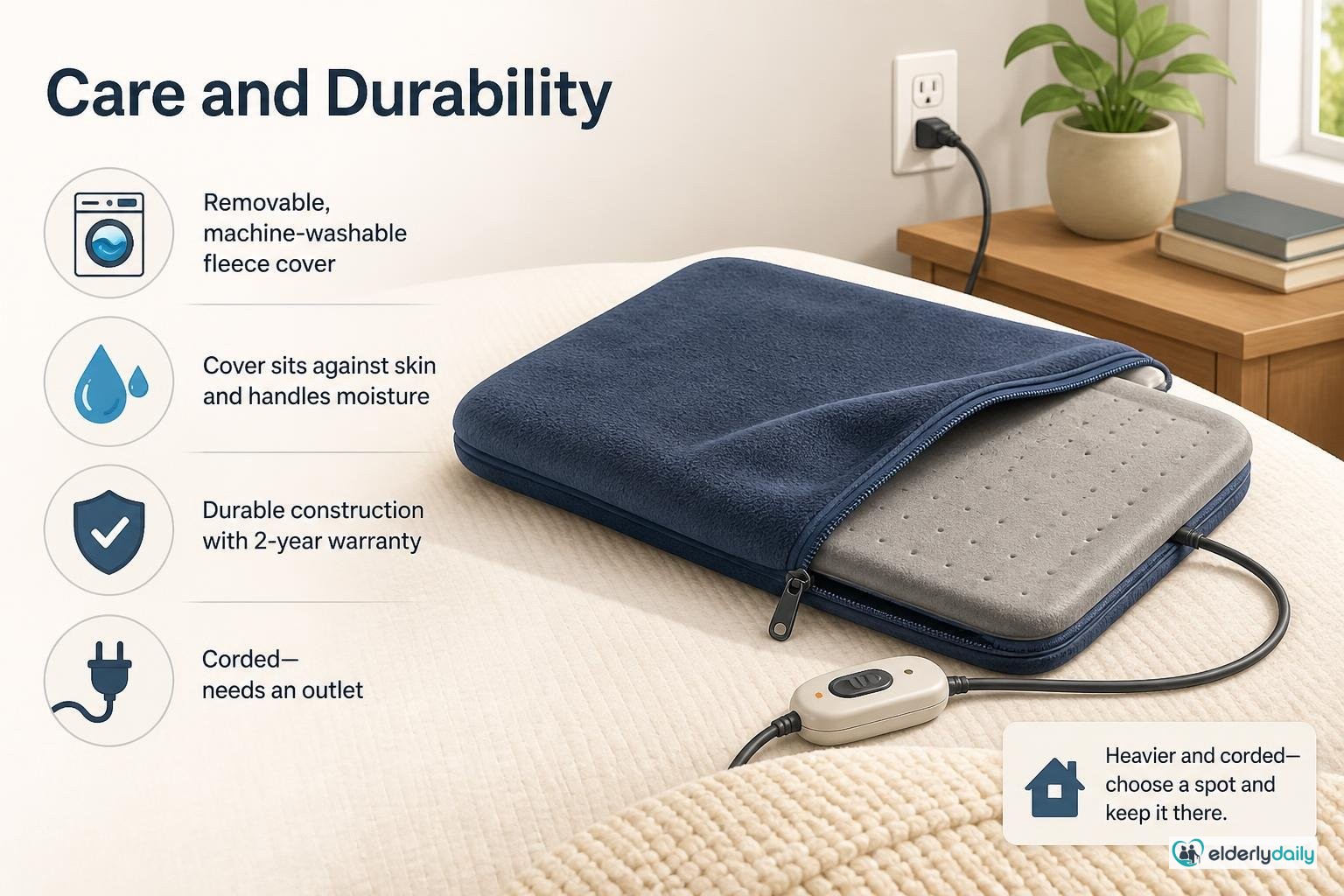 Illustration for Thermophore MaxHEAT Review: Best Moist Heating Pad for Arthritis (2026): Care and durability