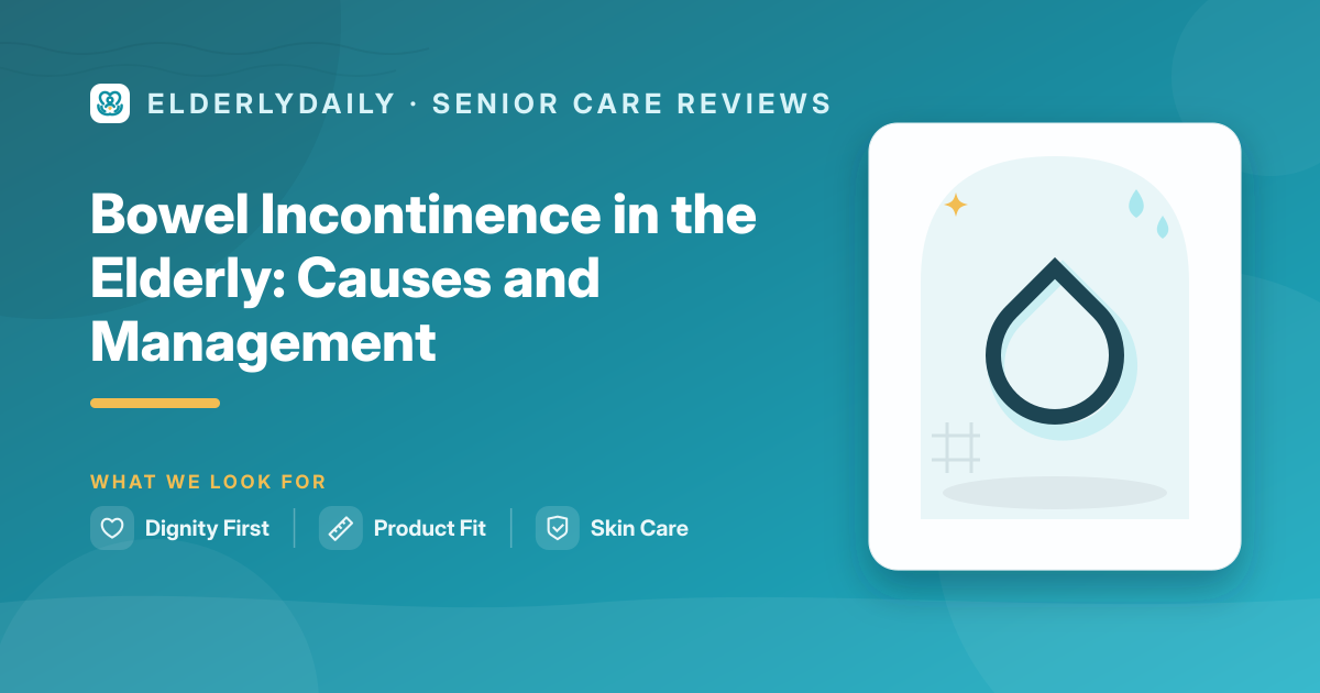 Understanding and managing bowel incontinence in the elderly