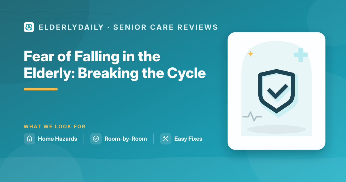 Helping an elderly person overcome the fear of falling