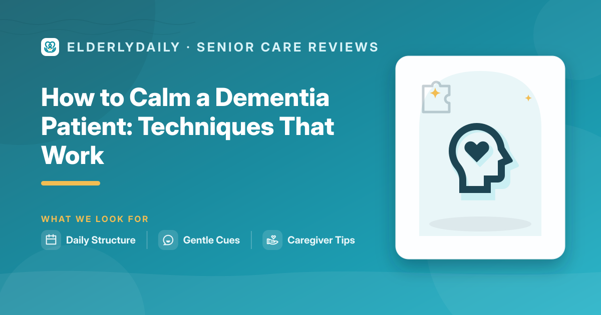Calmly communicating with an agitated dementia patient