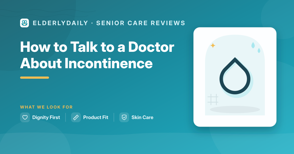 A caregiver preparing to discuss incontinence with a doctor
