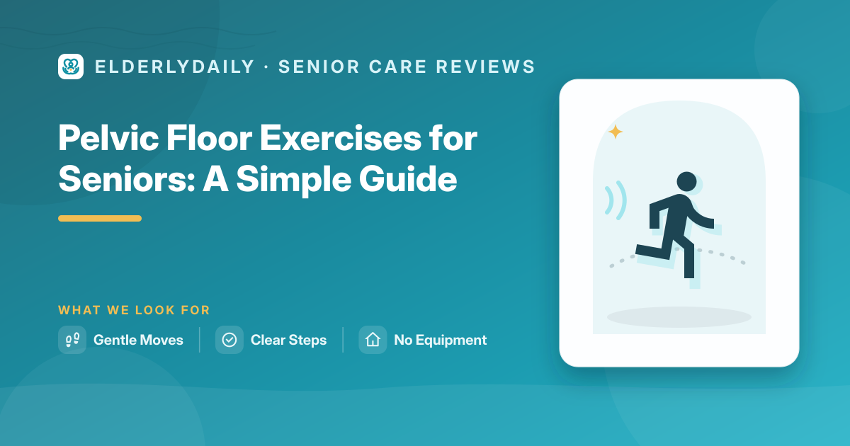Pelvic floor exercises to improve bladder control in seniors