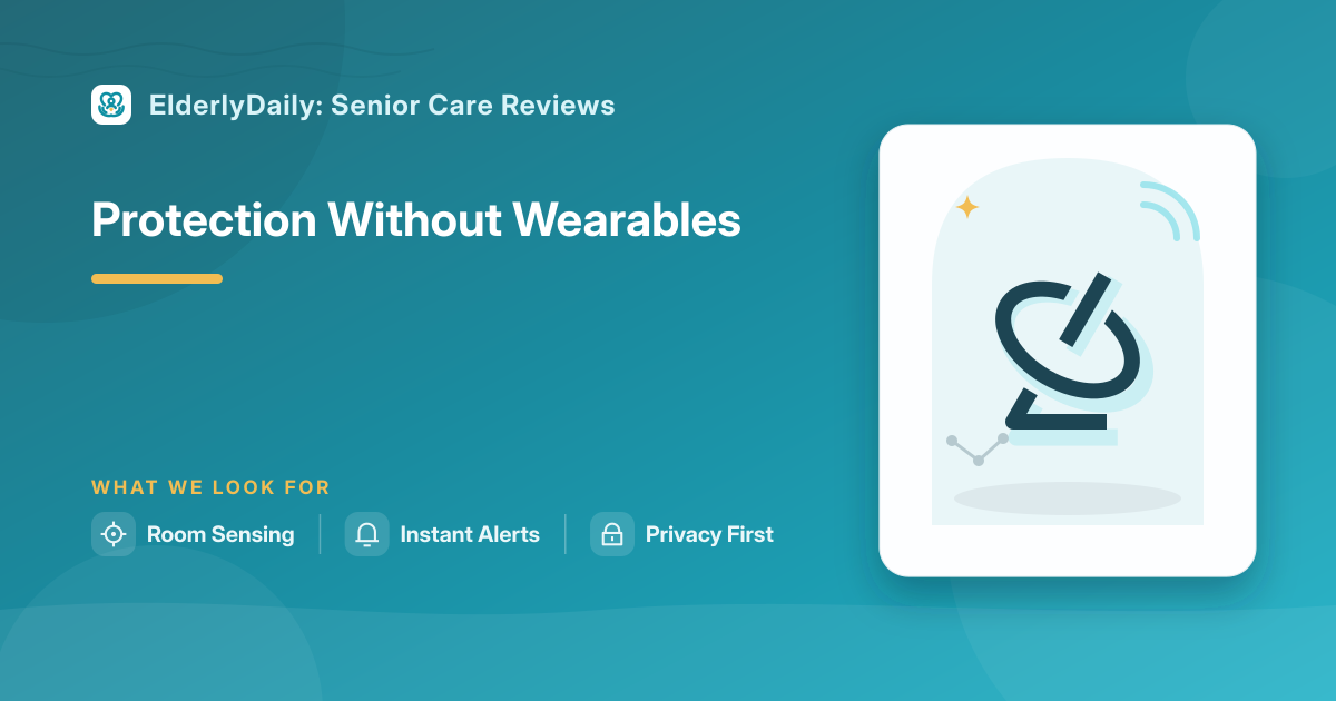 Illustrated review cover — Best Ambient Fall Detection Sensors