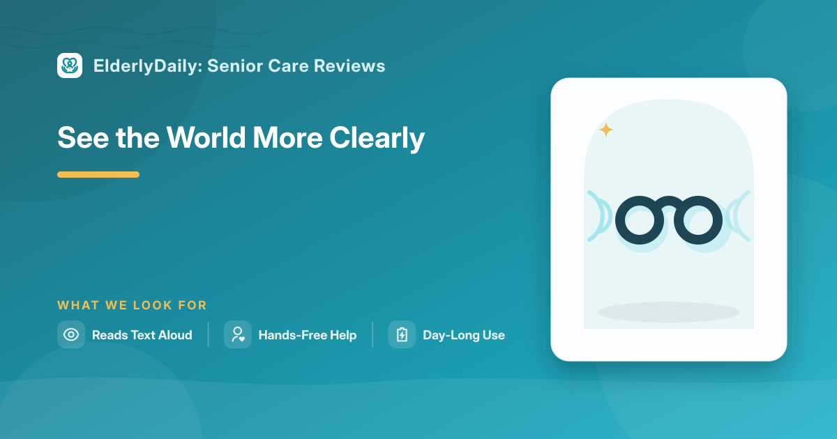 Illustrated review cover — Best AI Smart Glasses for Low Vision