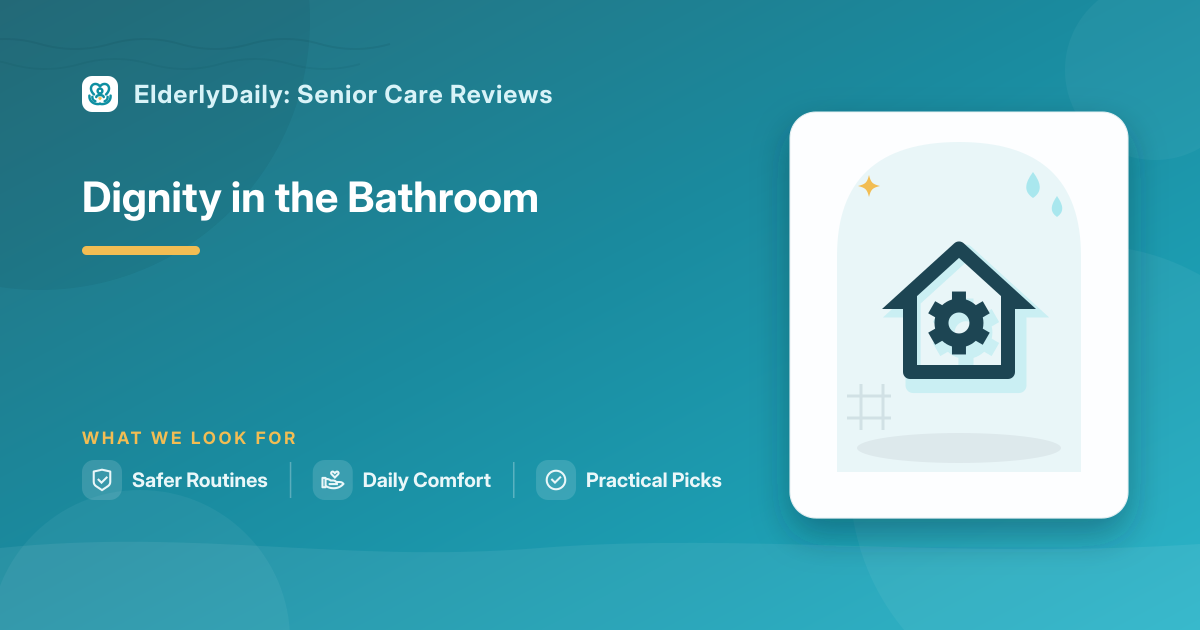 Illustrated review cover — Best Bathroom & Toileting Aids