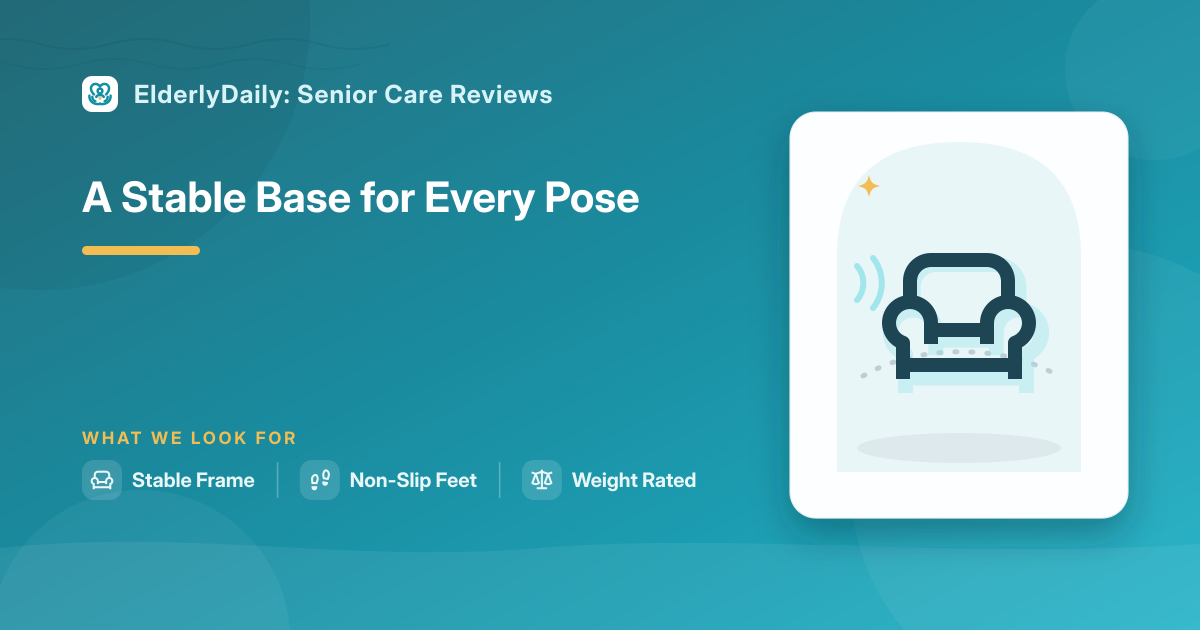 Illustrated review cover — Best Chair for Chair Yoga
