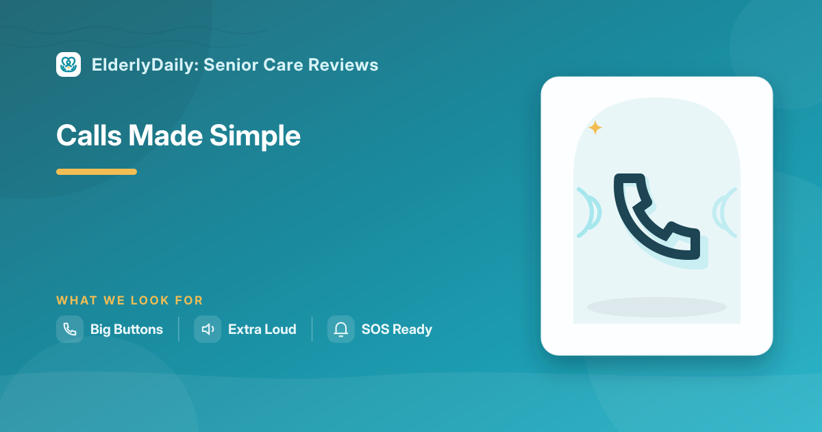 Illustrated review cover — Best Large-Button Phones