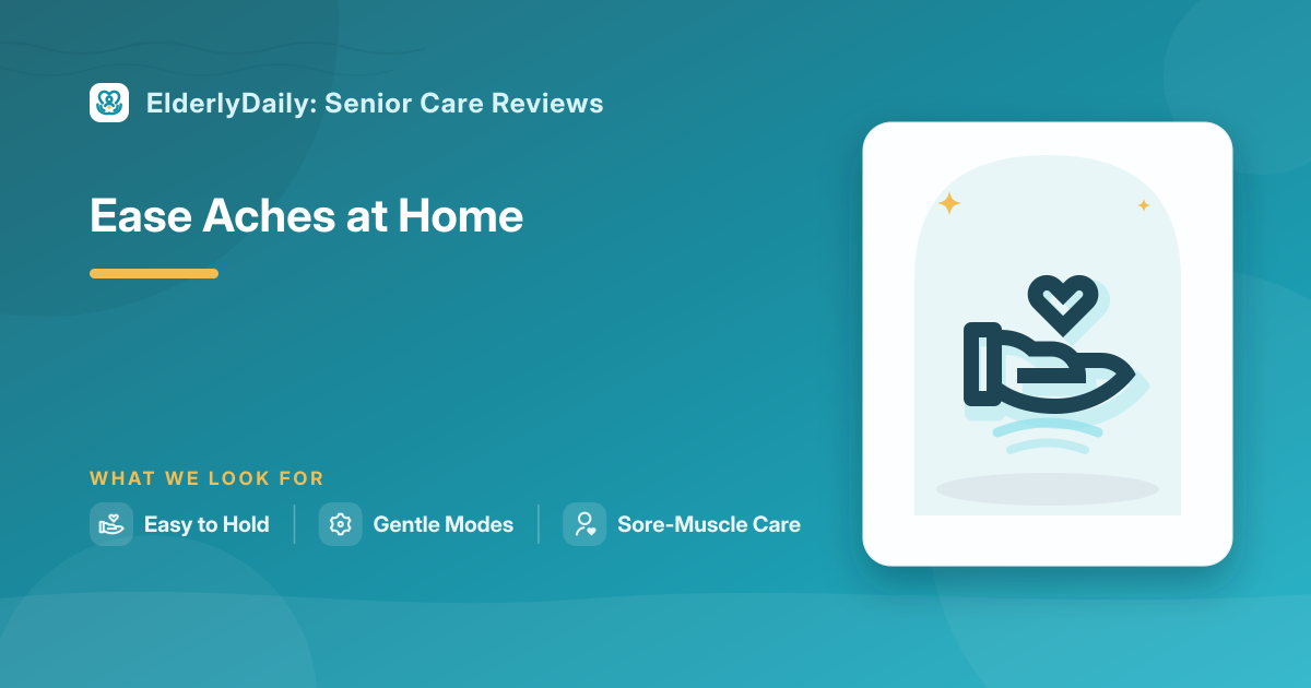 Illustrated review cover — Best Massage Tools for Seniors