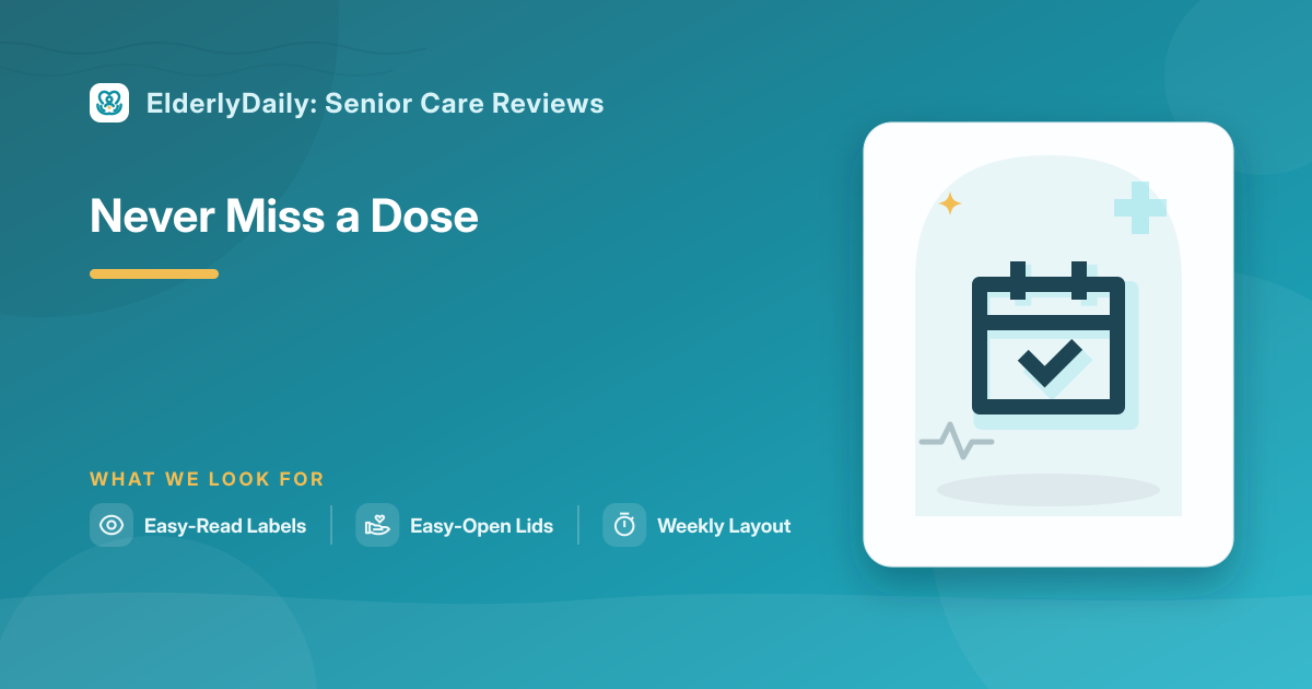 Illustrated review cover — Best Pill Organizers