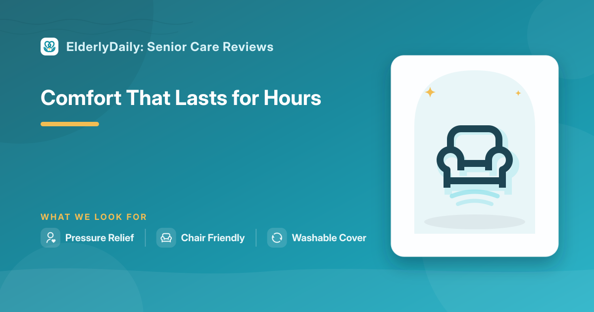 Illustrated review cover — Best Pressure Relief Seat Cushions