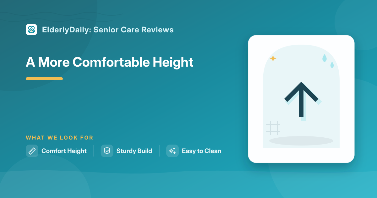 Illustrated review cover — Best Tall Toilets for Seniors