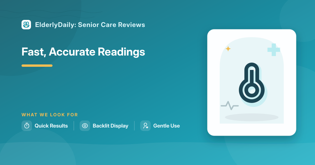 Illustrated review cover — Best Thermometers for Elderly Care